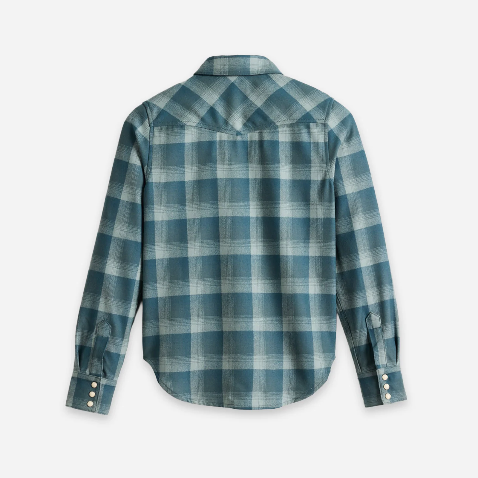 Womens Wool Gambler Shirt - Light Blue Ombre - Image 2