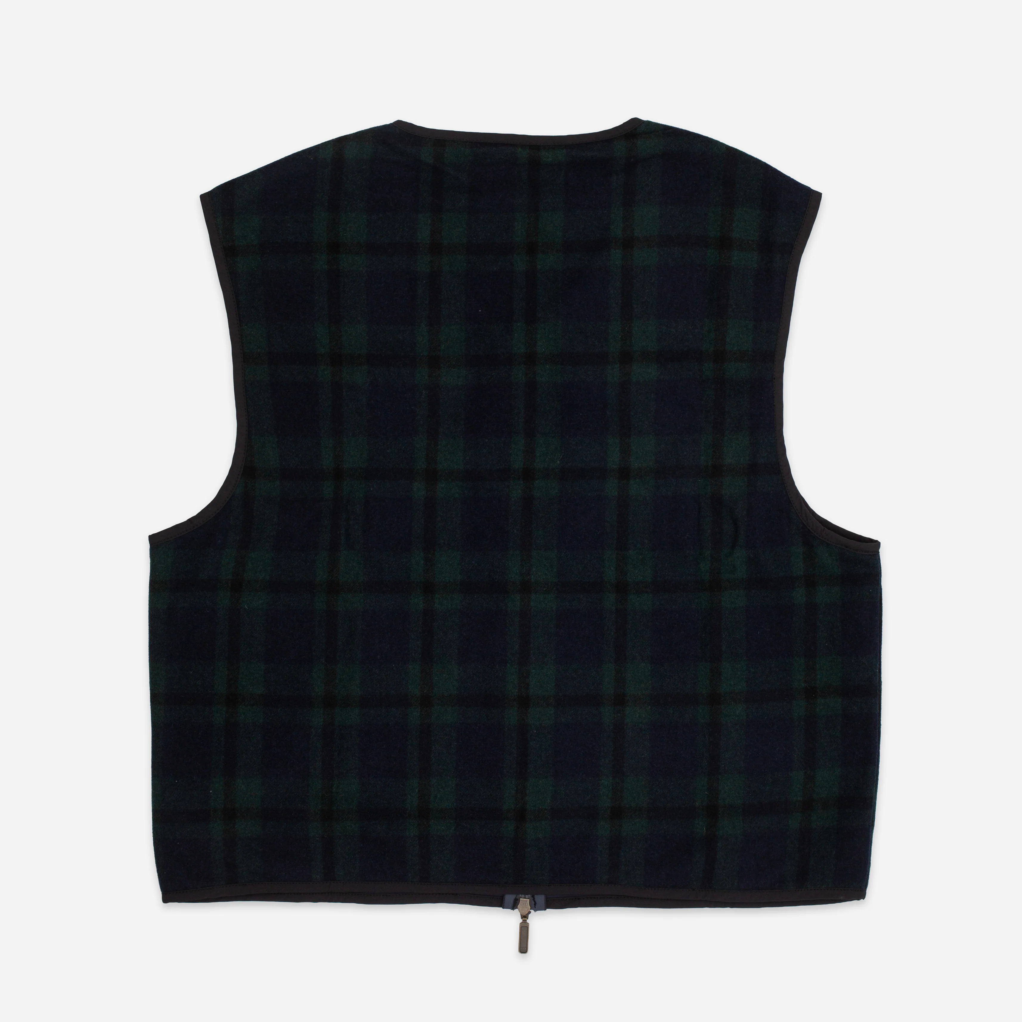 Wool Zip Vest - Black Watch - Image 2