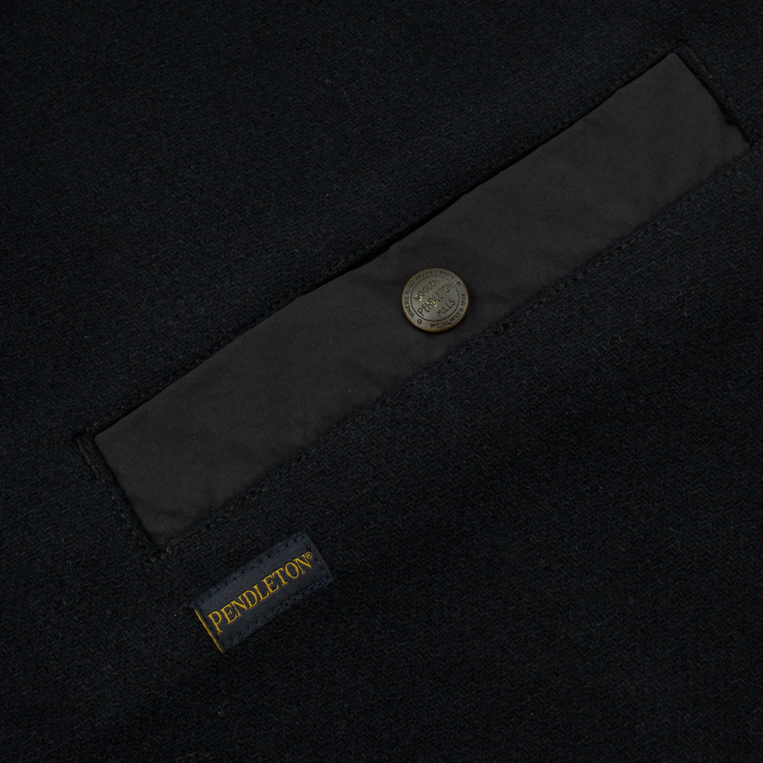 Wool Zip Vest - Navy - Image 3