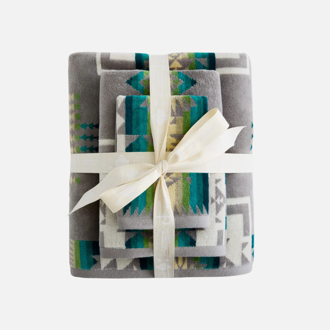 3 Piece Towel Set - Chief Joseph Grey - Image 2