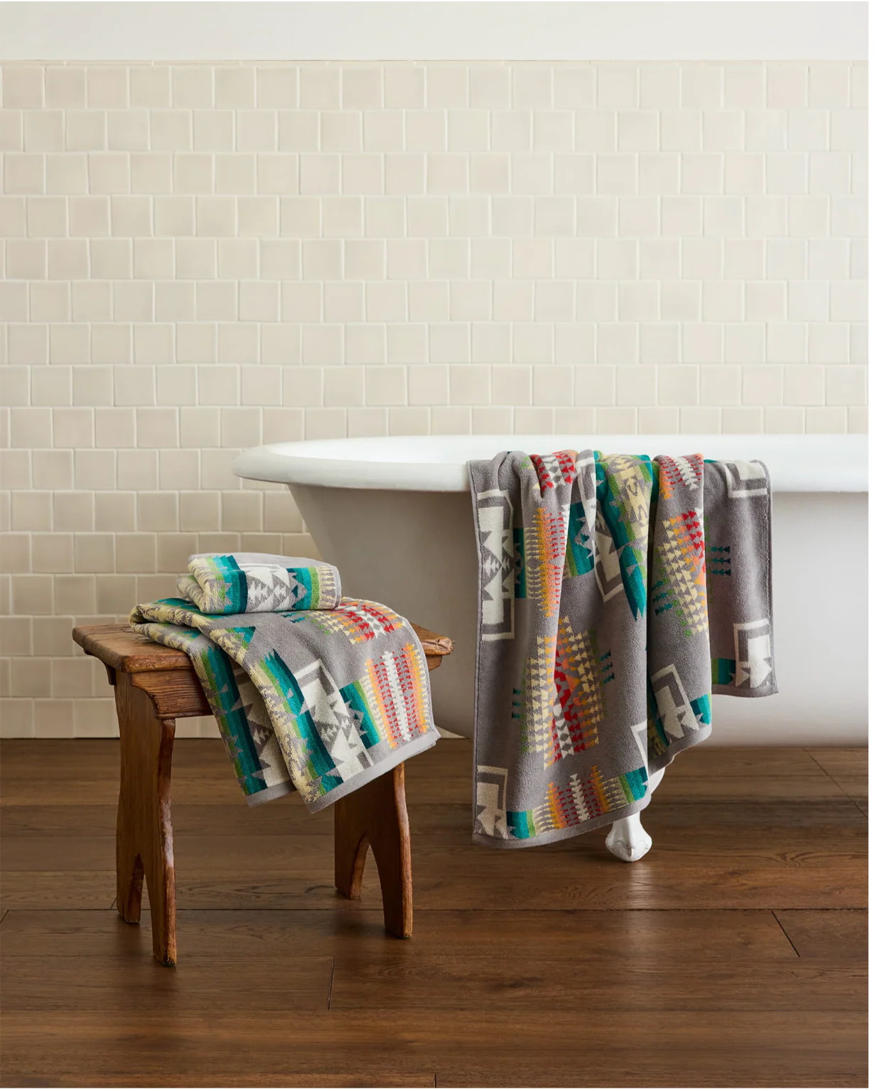 3 Piece Towel Set - Chief Joseph Grey - Image 6