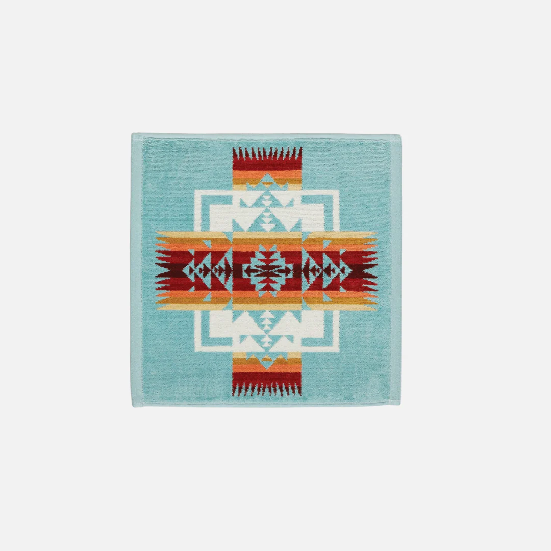 3 Piece Towel Set - Chief Joseph Aqua - Image 3