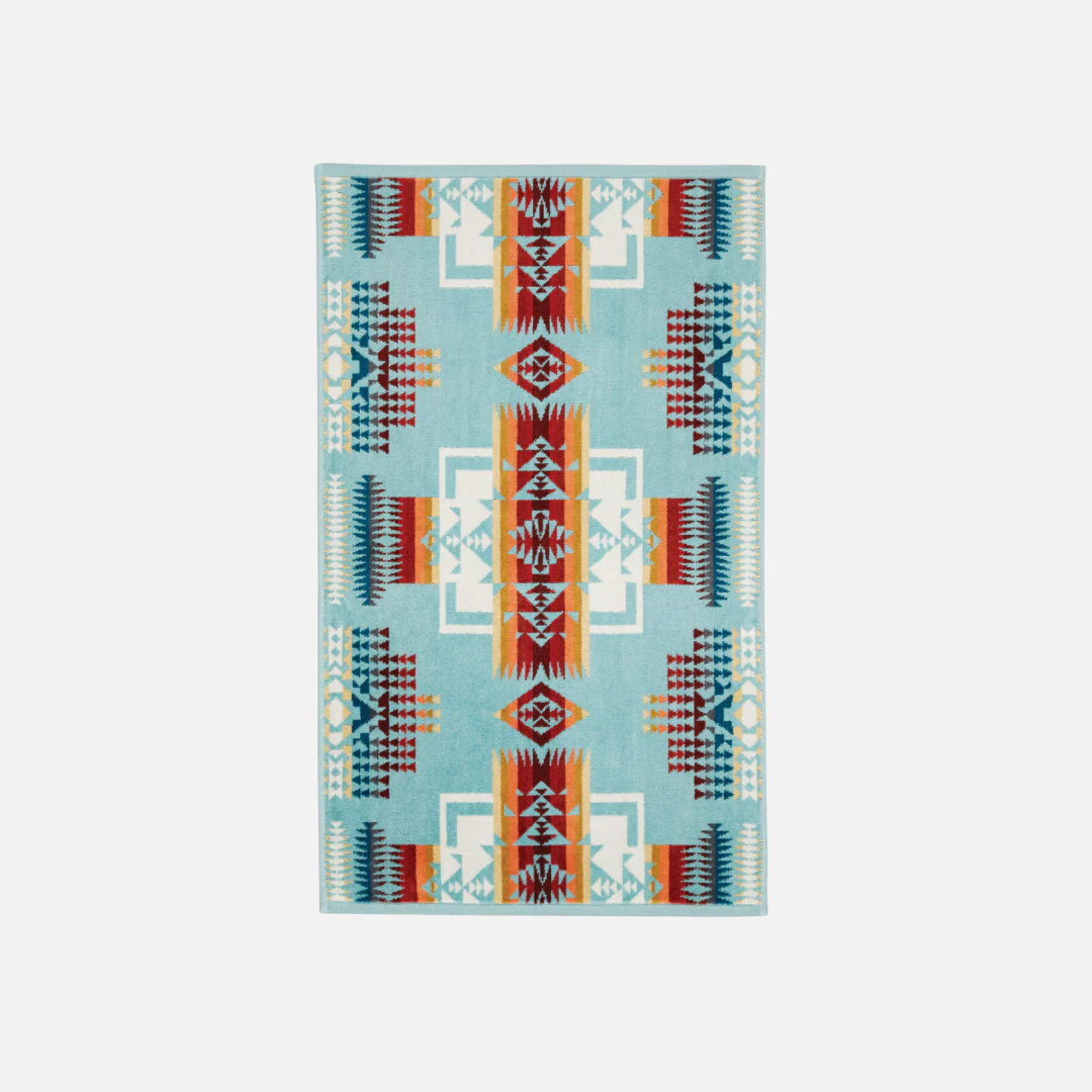 3 Piece Towel Set - Chief Joseph Aqua - Image 4