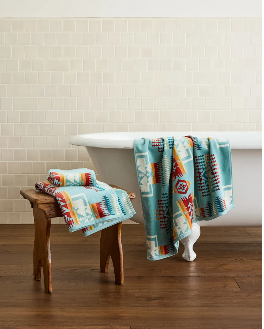 3 Piece Towel Set - Chief Joseph Aqua - Image 7
