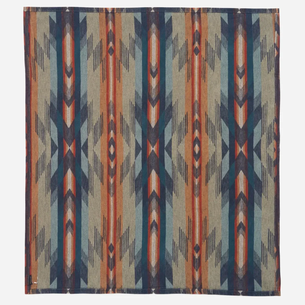 Two Pack Organic Cotton Throw Gift Pack - Wyeth Falls Denim - Image 3