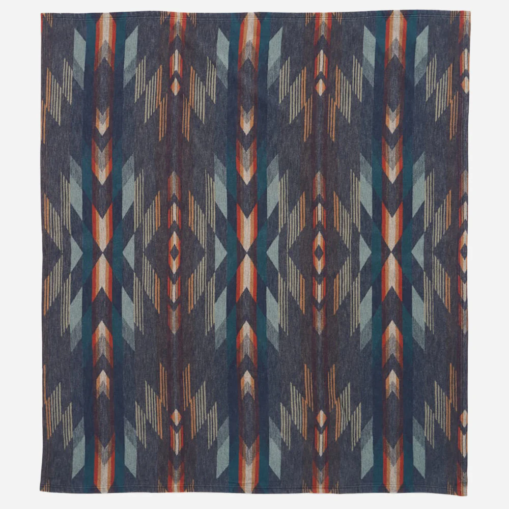 Two Pack Organic Cotton Throw Gift Pack - Wyeth Falls Denim - Image 4
