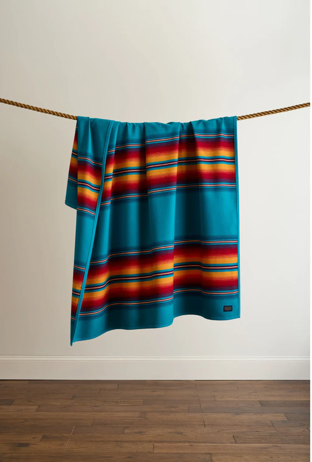 Serape Robe - Turquoise - Image 3