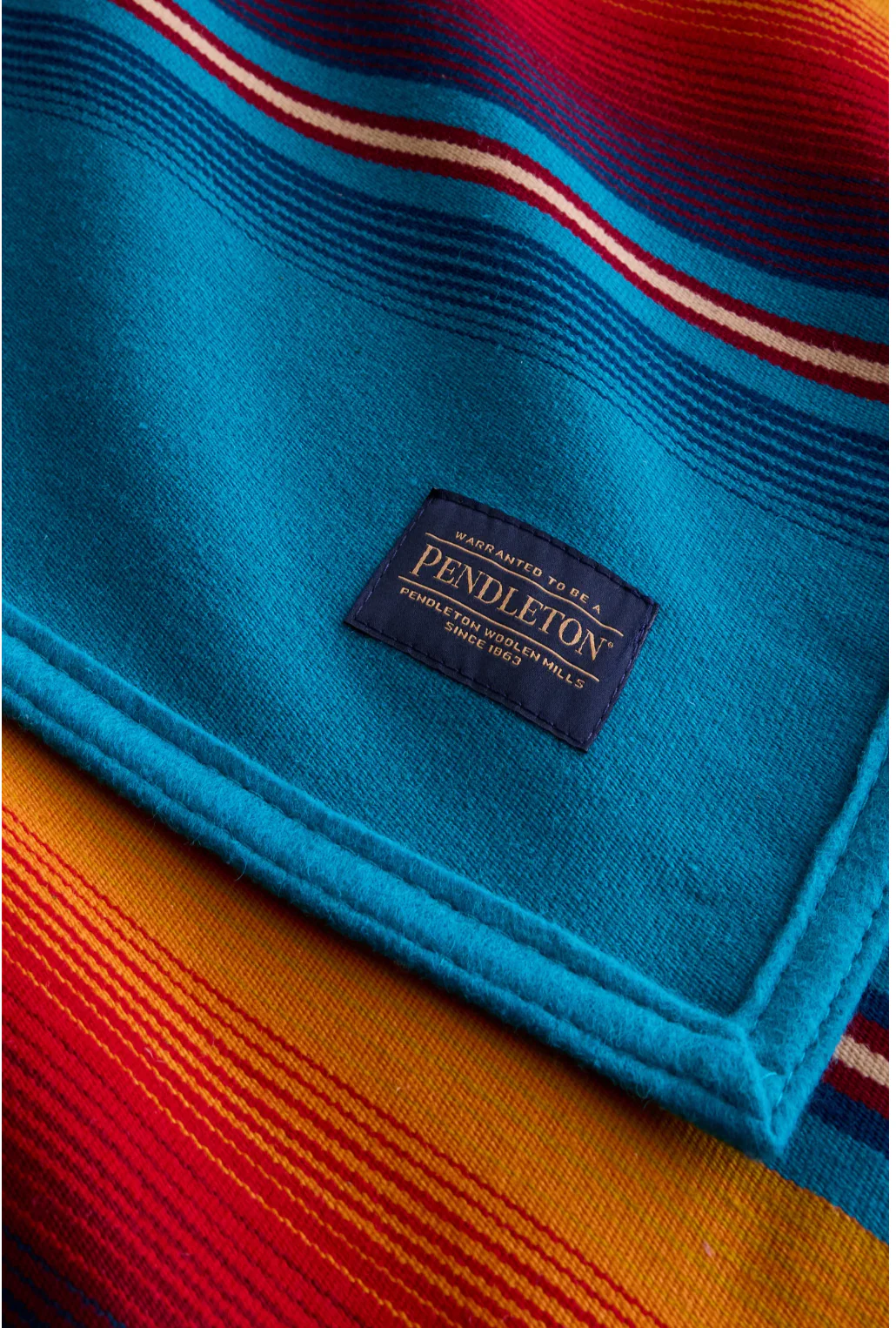 Serape Robe - Turquoise - Image 4
