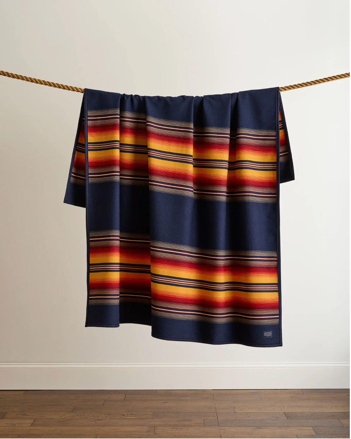 Serape Robe - Navy - Image 2