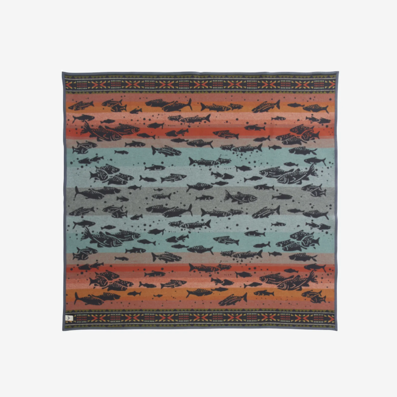 Jacquard Throw - Salmon Run - Image 3